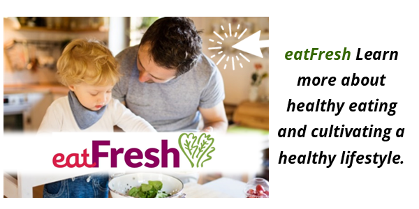 CalFresh eatfresh button with text